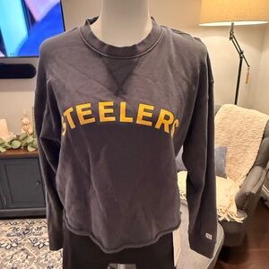 Steelers Women's Gray Sweater